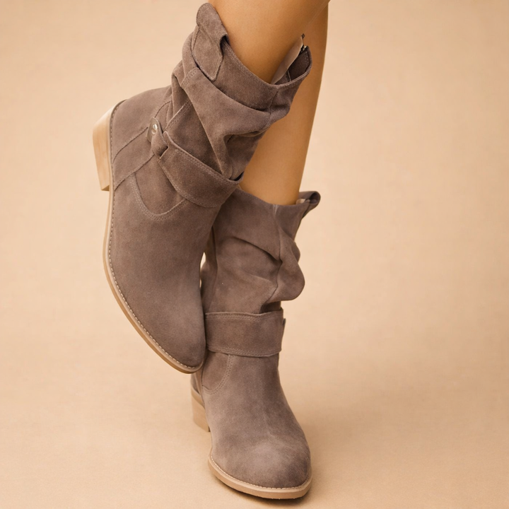 Sophie | Women's Slouch Buckle Ankle Boots