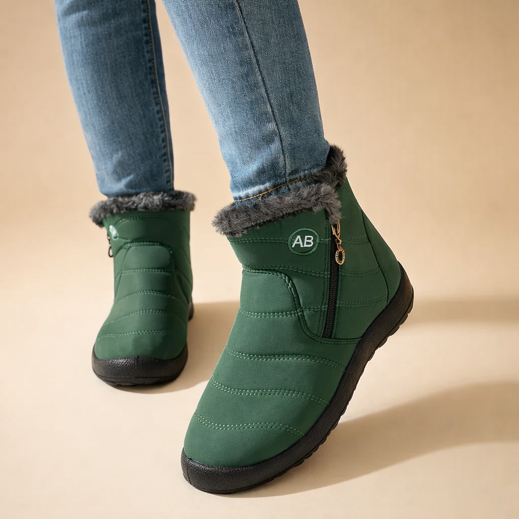 Mia | Bottes d'hiver chaudes à fermeture éclair pour femmes
