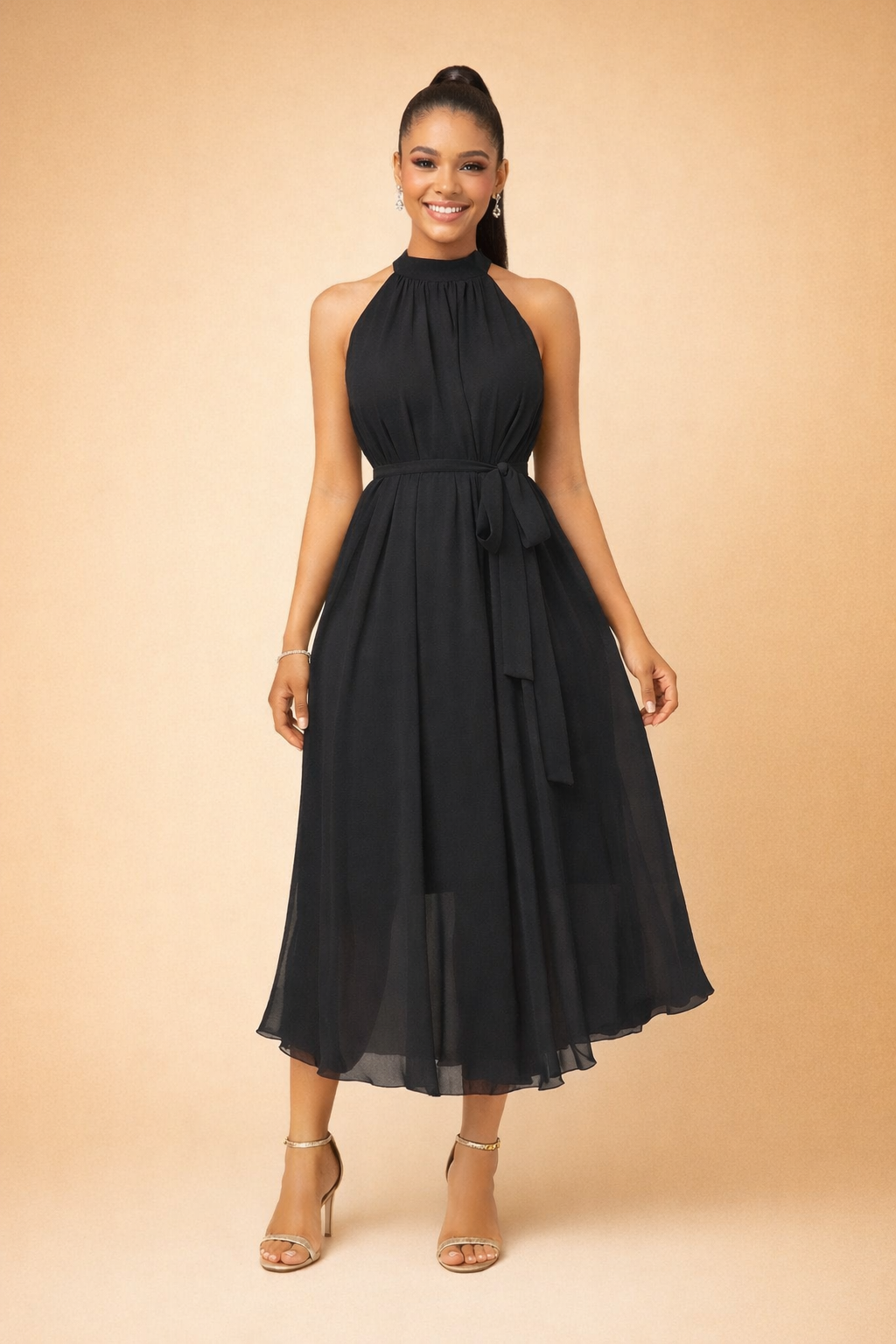 Lilah | Elegant Dress with Flared Hem