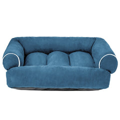 Dog sofa with upholstery