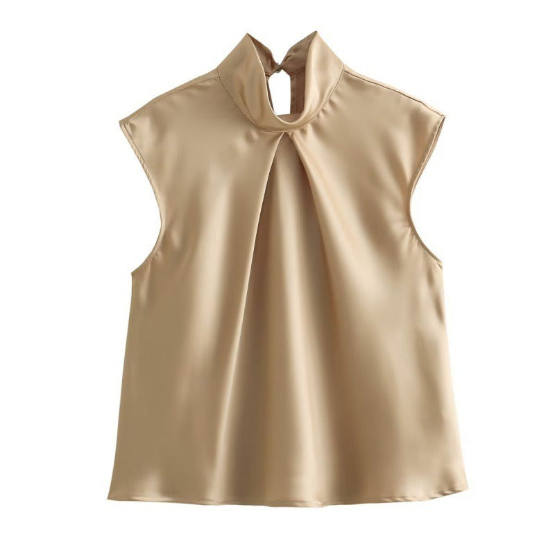 Livia | Blouse élégante avec encolure drapée