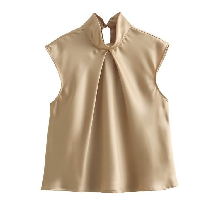 Livia | Blouse élégante avec encolure drapée
