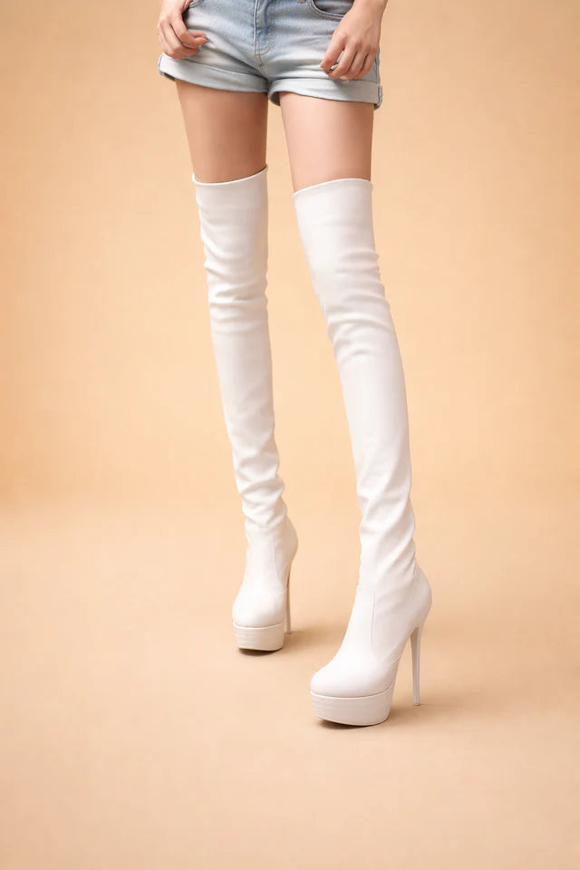Bottes femme au-dessus du genou | Talons