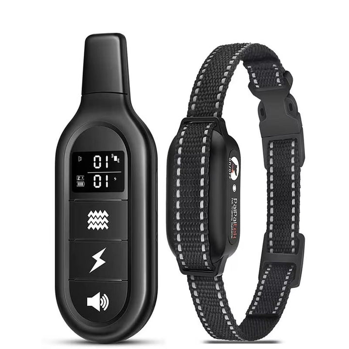 Collier de dressage électrique pour chien avec télécommande, étanche, 16 niveaux de choc réglables, portée de 1000 m, modes bip et vibration