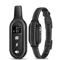 Collier de dressage électrique pour chien avec télécommande, étanche, 16 niveaux de choc réglables, portée de 1000 m, modes bip et vibration