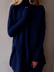Kalina | Turtleneck tunic sweater with a loose fit