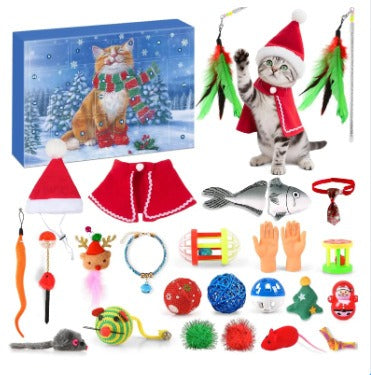 FelineFest | Calendrier de l'Avent interactif pour chats avec jouets et friandises captivants