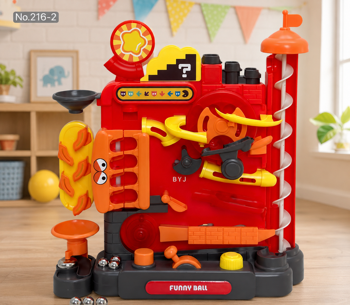 Jouet éducatif Montessori – Piste à billes multi-couches pour apprentissage interactif, jouet idéal pour enfants de 3 à 5 ans