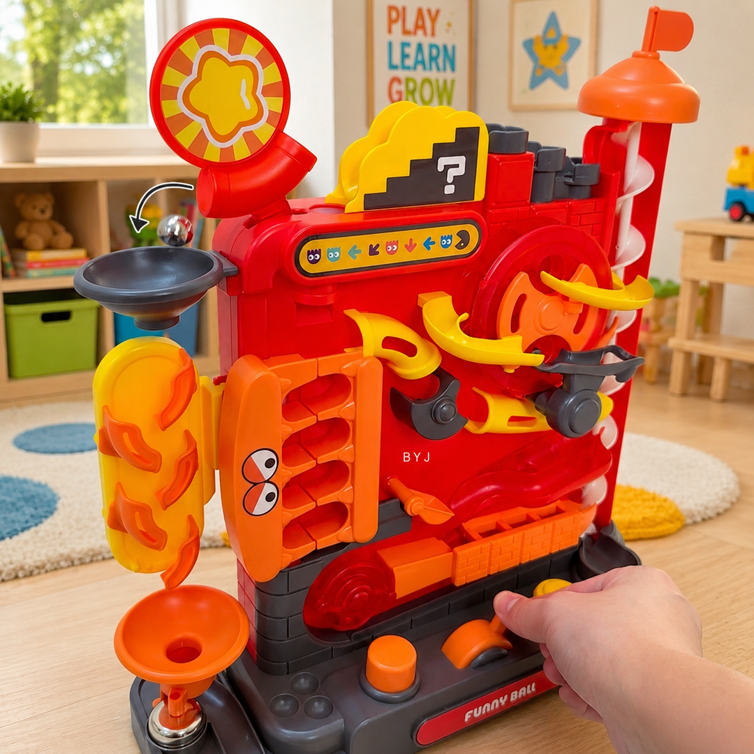 Jouet éducatif Montessori – Piste à billes multi-couches pour apprentissage interactif, jouet idéal pour enfants de 3 à 5 ans