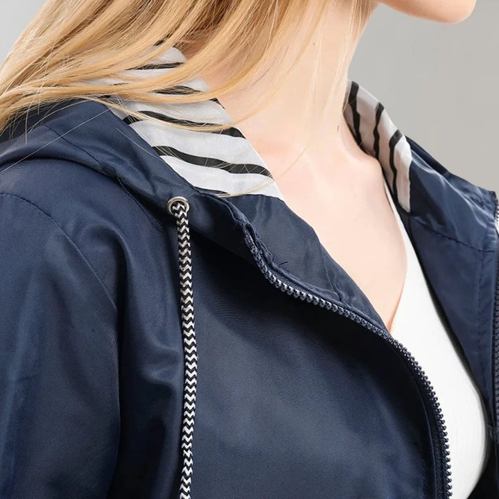 lange regenjacke für damen 1