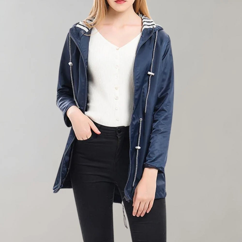 lange regenjacke für damen 2