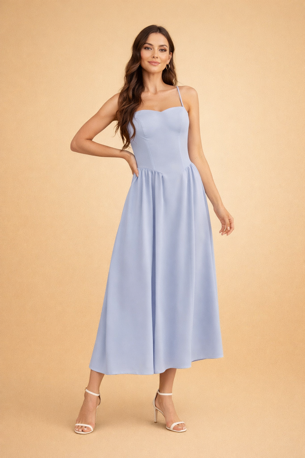 Hannah | Top d'occasion midi élégant à bretelles pour femmes, idéal pour fêtes et événements