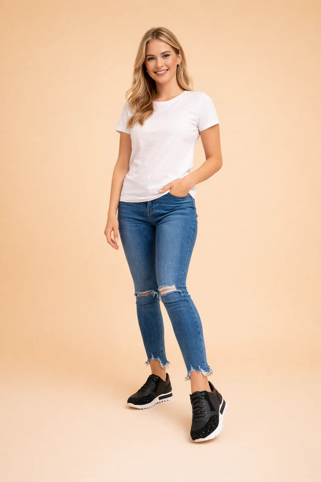 Elara | Baskets de mode embossées pour femmes pour un confort chic au quotidien