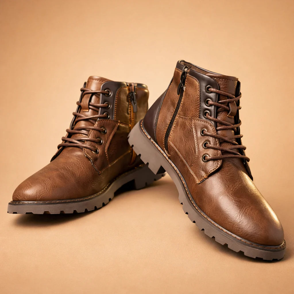 George | Bottines décontractées robustes à lacets pour un style urbain prêt à porter au quotidien