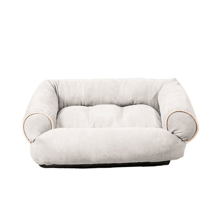 Dog sofa with upholstery