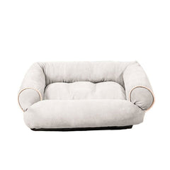 Dog sofa with upholstery