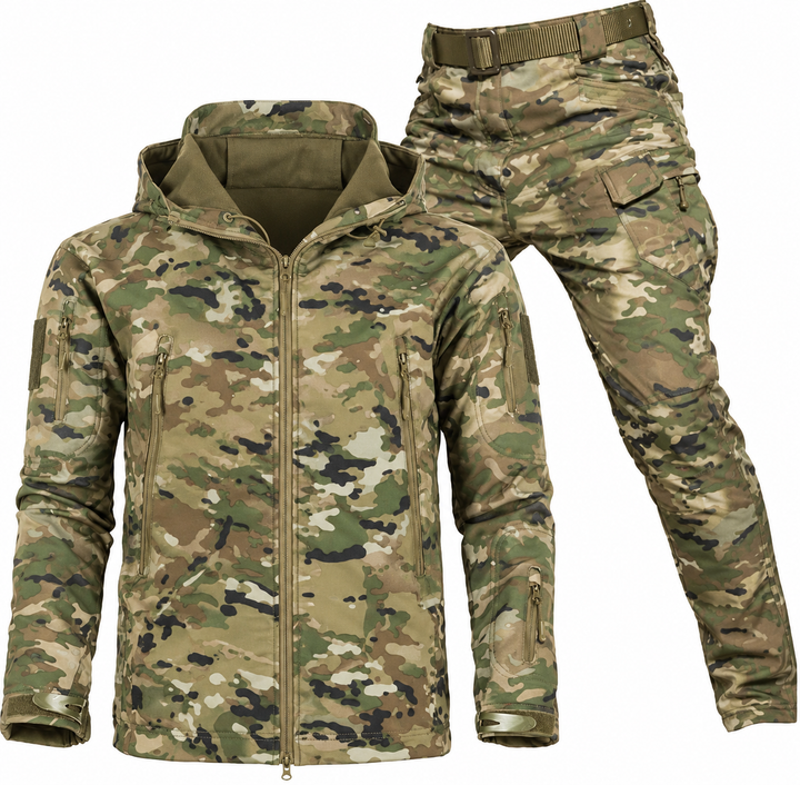 Men's Waterproof Outdoor Set with Fleece Lining