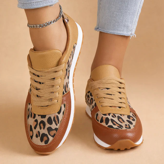 Zara | Baskets à lacets tendance pour femmes avec un design imprimé élégant