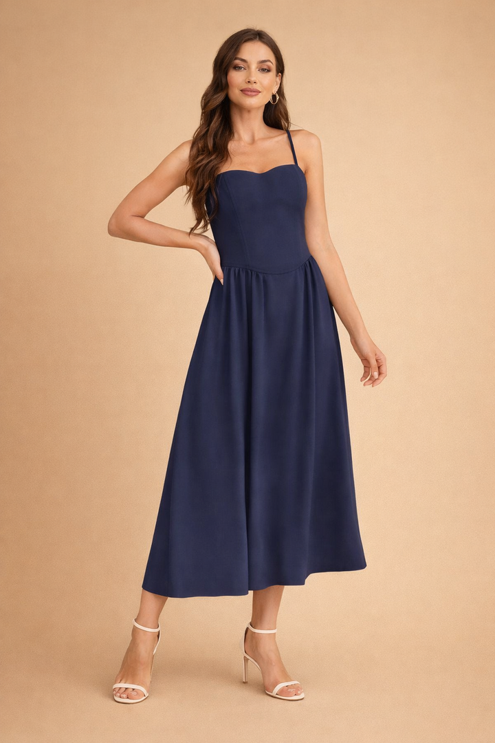 Hannah | Top d'occasion midi élégant à bretelles pour femmes, idéal pour fêtes et événements