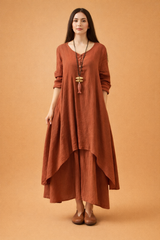 Sophie | Relaxed Longline Women’s Tunic Top with Flowy Oversized Fit