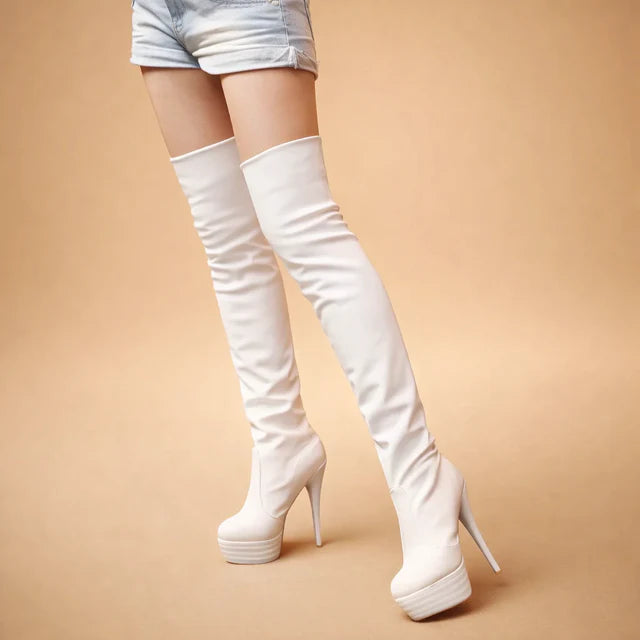 Bottes femme au-dessus du genou | Talons