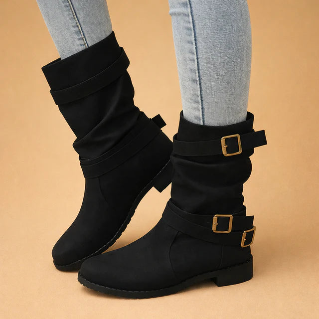 Alpina | Women’s Elegant Mid-Calf Dirndl Boots for Traditional Styling