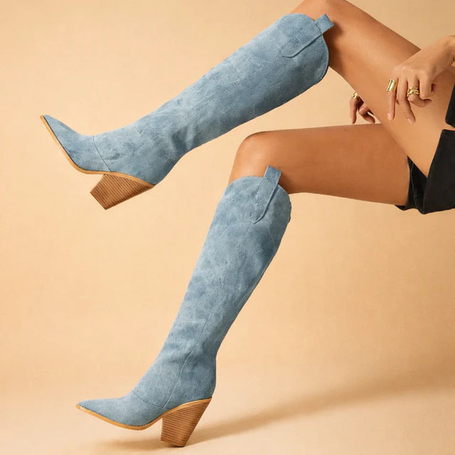Zofia | Women's Western-Style Over-the-Knee Boots