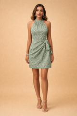 Isla | Stylish Halter Neck Women’s Wrap Top for Summer Holiday Outfits