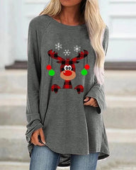 Women's Festive Sweatshirt Warm Knit