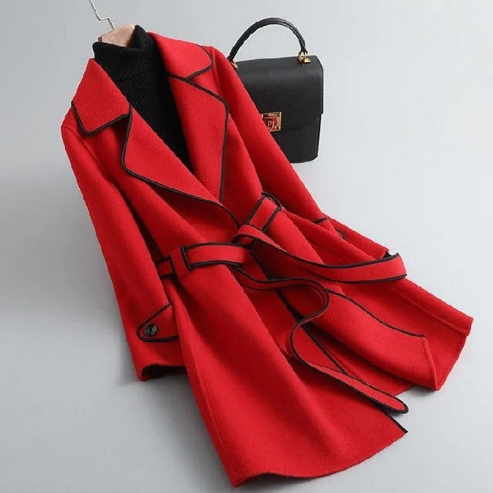 Marcella | Trench Coat with Contrast Trim