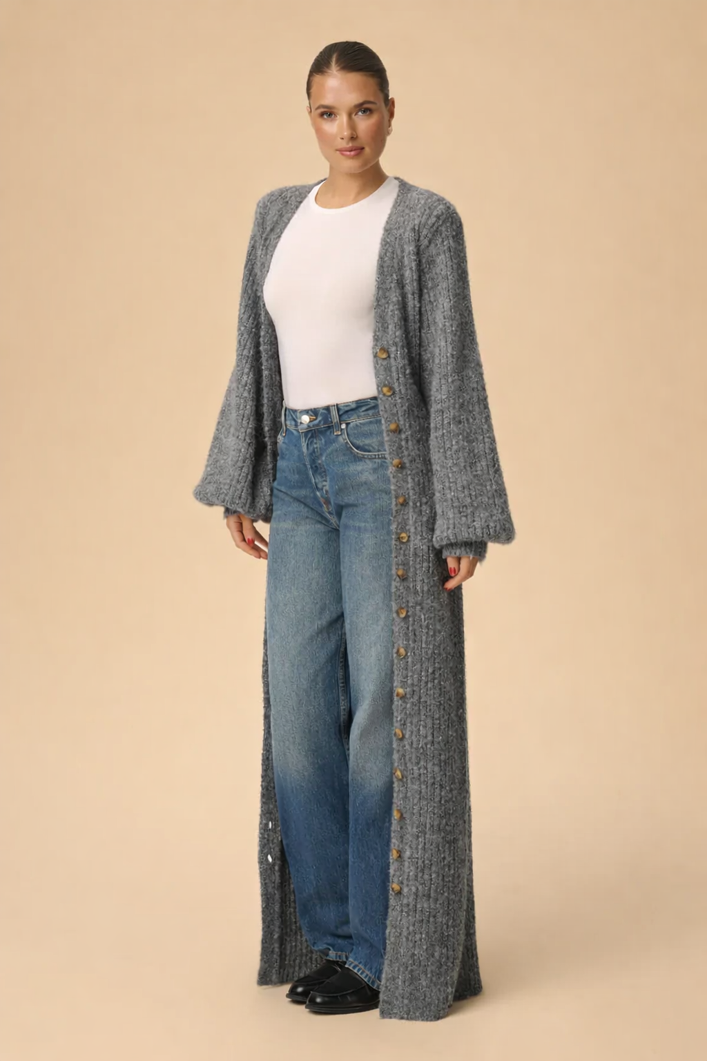 Kimberly | Robe et cardigan Élégance – Style et confort