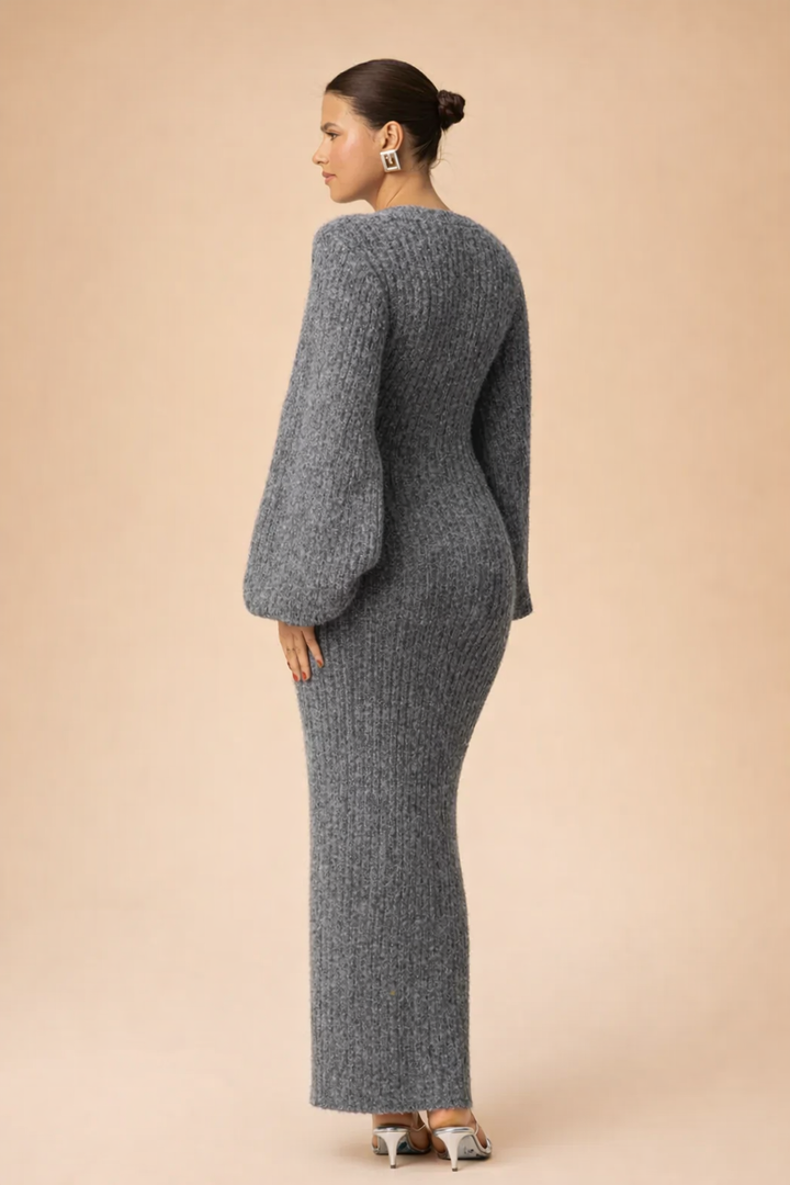 Kimberly | Robe et cardigan Élégance – Style et confort