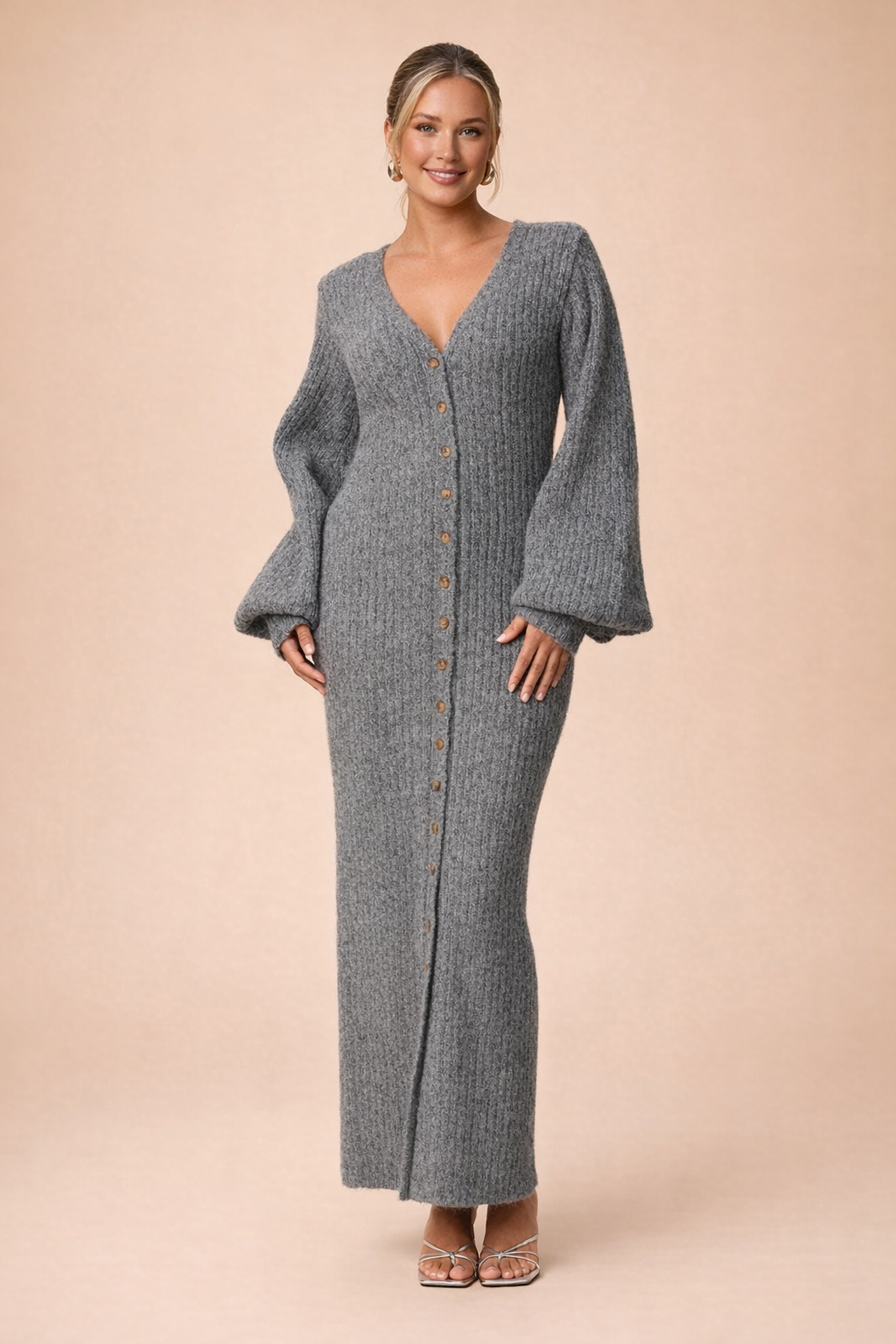 Kimberly | Robe et cardigan Élégance – Style et confort