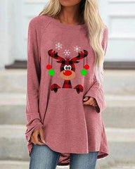 Women's Festive Sweatshirt Warm Knit