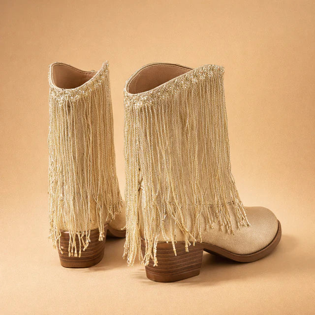 Bottes de cow-boy mi-mollet pour femmes | Talon