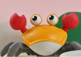 CrustaceanJoy | Jouet bébé crabe rampant avec musique et lumières colorées