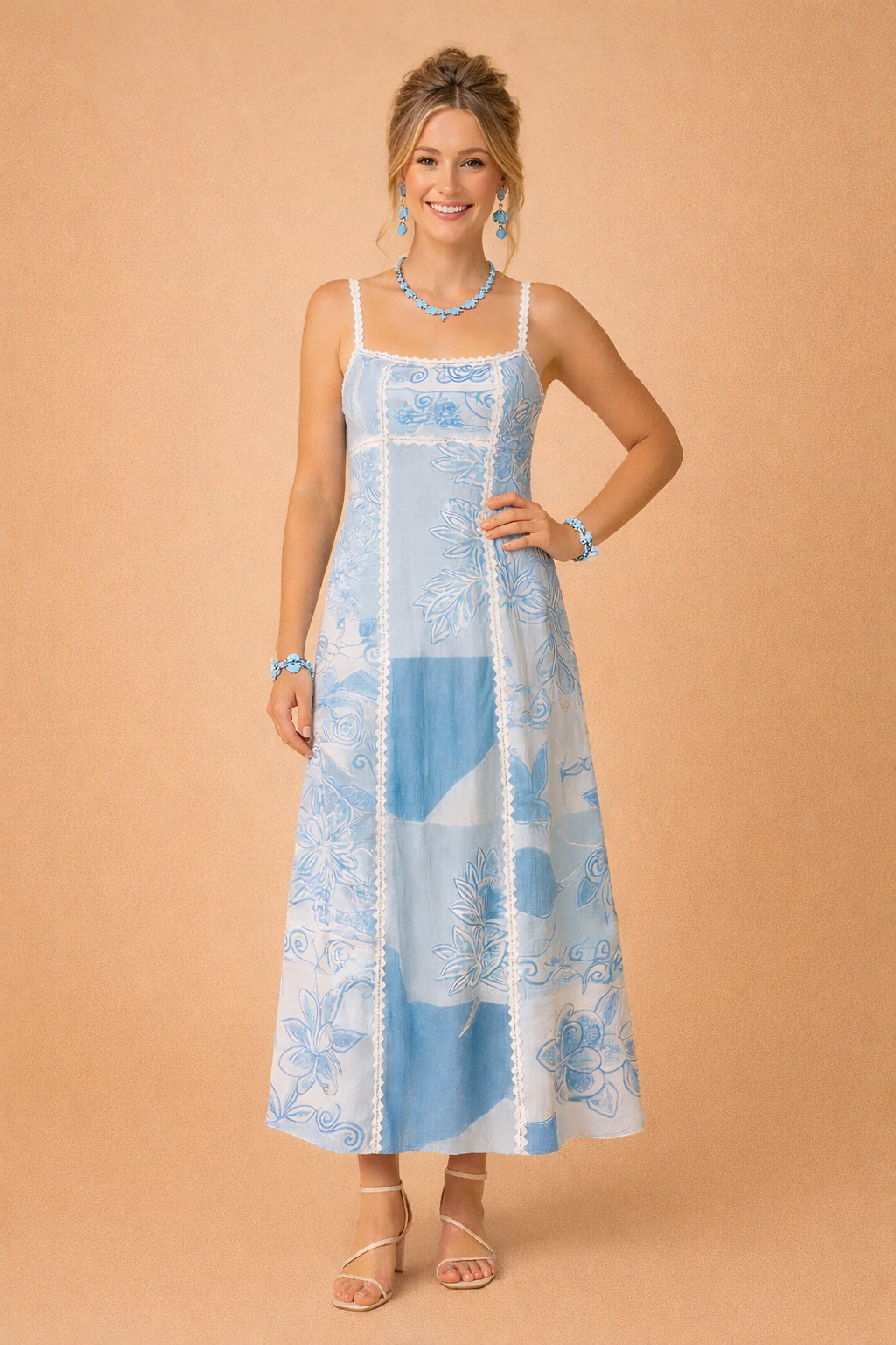 Selene | Chic Long Dress with Bow at the Back