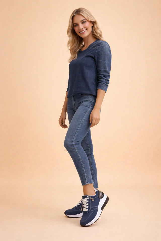 Elena | Women’s Cushioned Low-Top Sneakers for Everyday Comfort